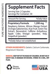 Pure Raspberry Ketone Lean 1200mg Weight Loss (1 Bottle)