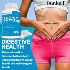 Sodium Butyrate Capsules – Supports Liver And Gut Function Health 120 Capsules
