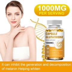 SKIN WHITENING GLUTATHIONE 1000mg Per Serve Brightening Lightening 120 Capsules