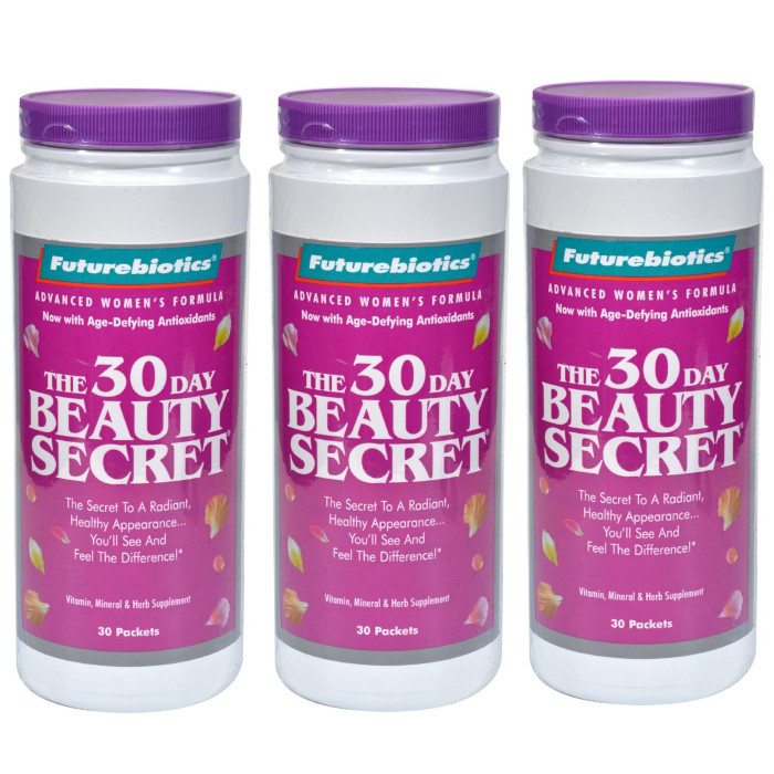 Futurebiotics 30 Day Beauty Secret 30 pckts Each (Pack of 3)