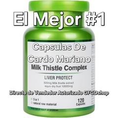 Extracto De Cardo Mariano (Silimarina) Capsulas Desintoxicar Regenerar El Higado
