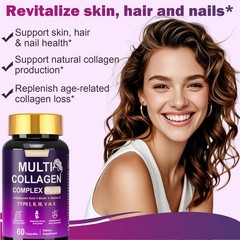 Premium Collagen Peptides 1500 MG Hydrolyzed Anti-Aging (Types I,II,III,V,X)
