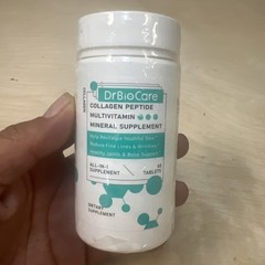 DrBioCare Collagen Peptide，Vitamin & Mineral, Contains Vitamin C,D,E 60 Tablets