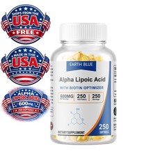 Alpha Lipoic Acid – 600mg Per Serving – 250 Softgels