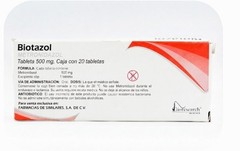 Notebook METRONIDAZOL antibiotic to help with frequent infections 500mg/ X 20💊