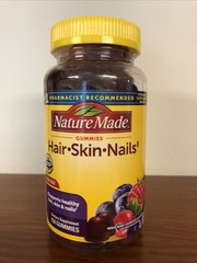 Nature Made Hair-Skin-Nails Gummies 150 Count Exp 12/2026