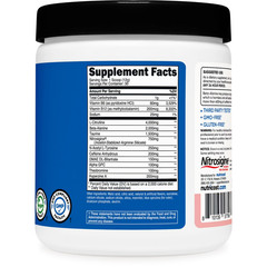Nutricost Pre-Workout Powder Cotton Candy 30 Servings GMO-Free Gluten-Free