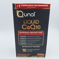 Qunol Liquid CoQ10 Superior Absorption Supplement Orange Pineapple EXP 09/2027