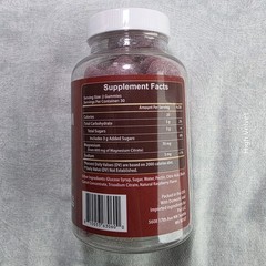 Vitboost Magnesium Citrate 600mg, for Relaxation & Muscle Support, 60 Gummies