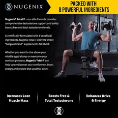 NUGENIX TOTAL-T Capsules -Testosterone Booster for Men, Energy & Stamina 90pcs