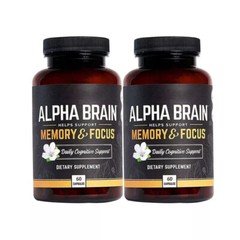 Premium Alpha Brain Memory Focus 60 Capsules Supplement for Men Women US