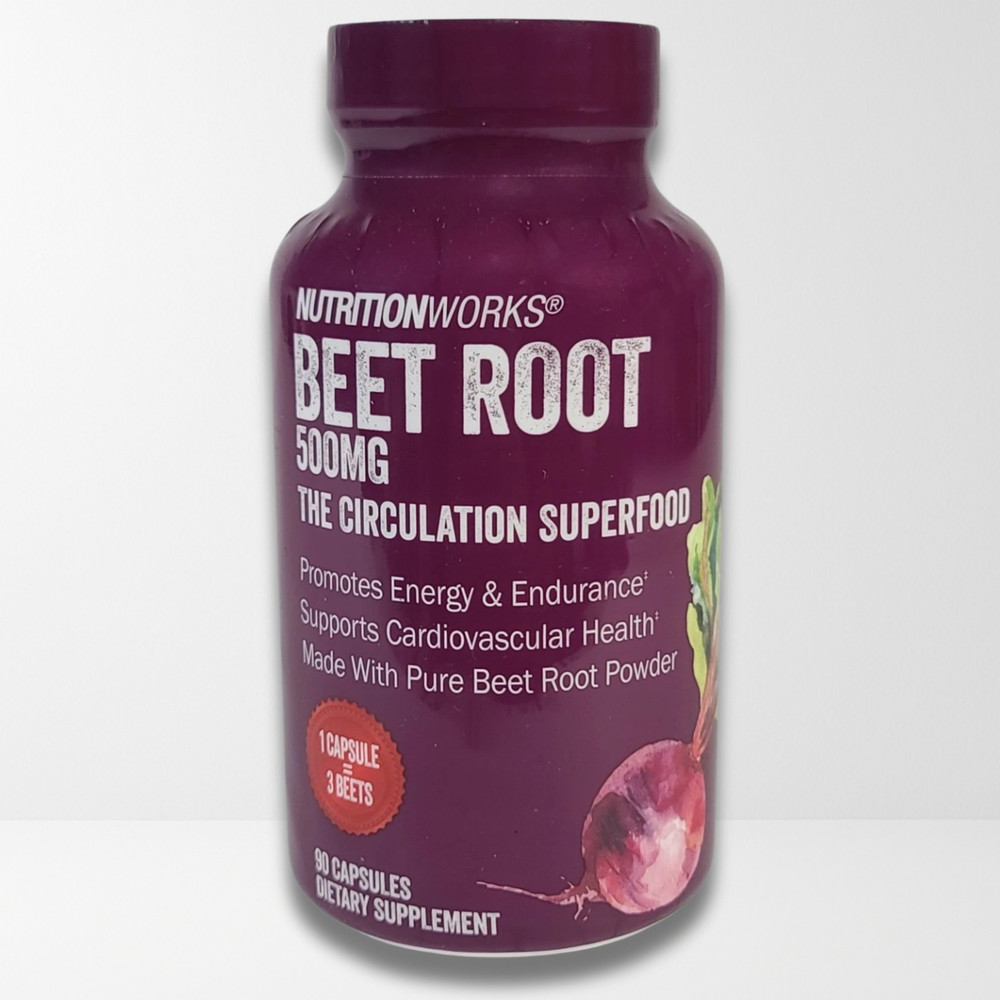 NutritionWorks Beet Root Circulation Superfood 90 Capsules 500mg EXP 09/2028