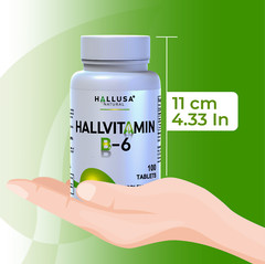 HallVitamin B-6 100 mg – Natural Energy Supplement – Supports Overall Health