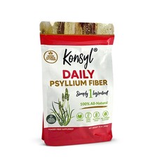 Konsyl Daily Psyllium Fiber Powder | 100% All-Natural Psyllium Husk for Gut &…