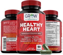 Grow Vitamin Healthy Heart, Cardiovascular Complete Support 3 in 1