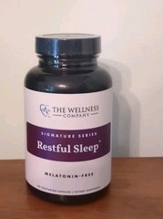 The Wellness Company Restful Sleep ~ 120 Veg Capsules EXPIRE 04/27 ~ New/Sealed