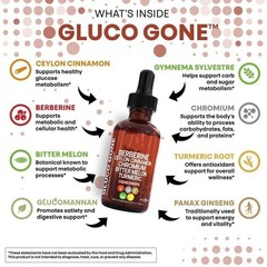 5/3pc Bottles Clean Nutra Berberine with Ceylon Cinnamon Supplement Liquid Drops