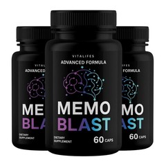 (3 pack) Memo Blast Capsules – MemoBlast Brain and Memory Support Formula 60ct