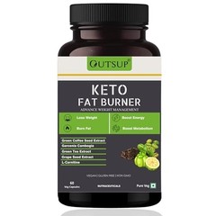 Outsup Keto Fat Burner 60 Veg Capsules L-Carnitine Garcinia Weight Mgmt FreeShip