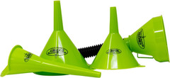 Hot Shot’S Secret 4 Piece Funnel Set for Automotive Use in Various Sizes, Premiu