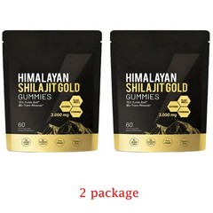 Shilajit 60 New Premium Himalayan Supplement, Micronutrient Shilajit Gummies,