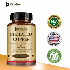 Chelated Copper – Essential Trace Mineral, Vegetarian, Non-GMO, Gluten Free