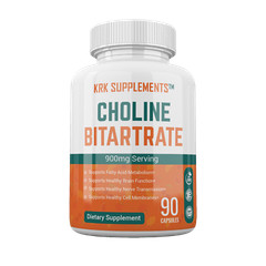 1 Bottle Choline Bitartrate 900mg Nootropic Fatty Liver Brain Memory Booster