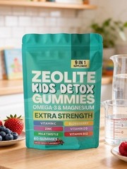 Detox Gummies Kids All-in-One Mixed Berry Flavored Zeolite 60 Gummies