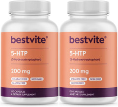 5-HTP 200Mg per Capsule (240 Capsules) (120 X 2) – No Stearates or Flow Agent…