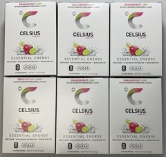 Celsius Dragonfruit Lime Energy Drink Stick – 14 Pack, Pack Of 6, Exp 03/2027