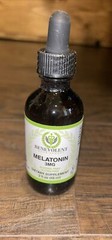 Benevolent Natural Melatonin Liquid 3mg Nighttime Sleeping Aid for Adults NO BOX