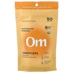 2 X Om Mushrooms, Mushroom Powder, Cordyceps, 3.5 oz (100 g)