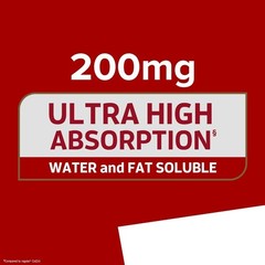 Coq10 200Mg Softgels, Ultra High Absorption Ultra Coq10 Coenzyme Q10 Supplement