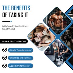 ZHPHK Testo Booster – Muscle Growth, Energy, Libido Capsules 90ct – 2 Pack