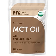 Organic MCT Oil Powder with Prebiotic Fiber, 16oz