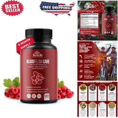 Blood Circulation Supplement – 120 Capsules for Vein, Heart & Vascular Health