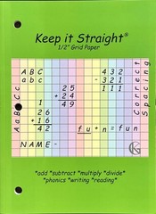 ADHD Tools for Kids, Architecture for Kids – Colorful 1/2 Squares Grid Graph …