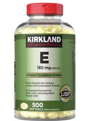 Kirkland Signature Vitamin E 180 mg., 500 Softgels ..