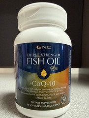 GNC Triple Strength Fish Oil Plus CoQ-10 – Exp. 10/27