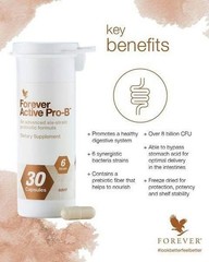 Forever Active Pro-B Probiotics 6-Strains + Zinc Gut Health Kosher 8 Billion CFU