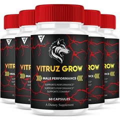 (5 Pack) Vitruz Grow Supplement, VitruzGrow Max Strength Capsules (300 Capsules)