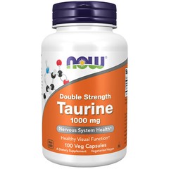 NOW FOODS Taurine, Double Strength 1000 mg – 100 Veg Capsules