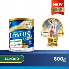 1 X Abbott Ensure Gold Plant‑Based Almond 800g Middle-Age & Elderly Milk