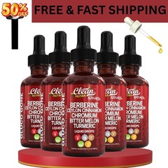 Clean Nutra Berberine Featuring Ceylon Cinnamon Nutrient Liquid Drops – USA 5(pa