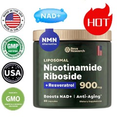900mg Liposomal Nicotinamide Resveratrol Supplement Anti Aging Energy Support