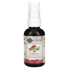 MyKind Organics, Vitamin C Organic Spray, Cherry-Tangerine, 2 fl oz (58 ml)