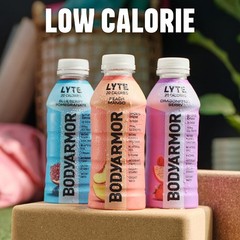 BODYARMOR LYTE, Peach Mango, Electrolyte 16 Ounce (Pack of 12), No color