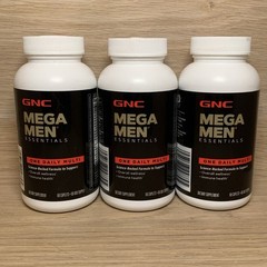 3 Pack GNC Mega Men Essentials One Daily Multi Vitamin Muscle 60 Ct Ea Exp 02/27