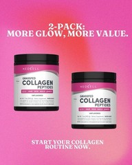 NeoCell Collagen Peptides Powder 7 Oz Pack of 2 Grass Fed Type 1 & 3