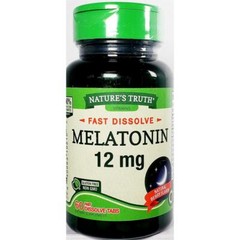 Natures Truth Fast Dissolve Melatonin 12mg 60 Tablets -Expiration Date 09-2025